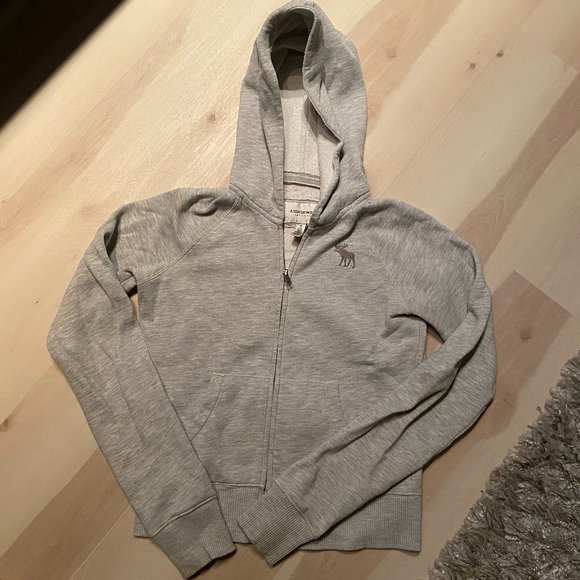 Abercrombie & Fitch Tops - A&F Gray Sweatshirt with Moose Logo Sz M